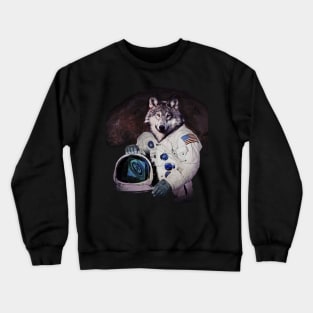 Wolfy Goes to Mars Crewneck Sweatshirt